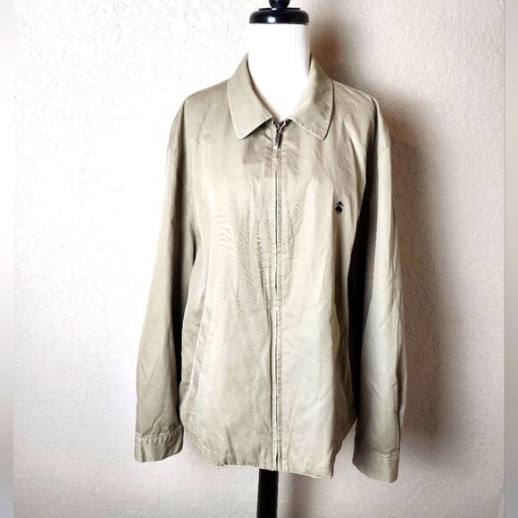 Brooks Brothers 346 Sheep Logo Basic Cotton Jacket Khaki Mens Size L - Picture 1 of 7